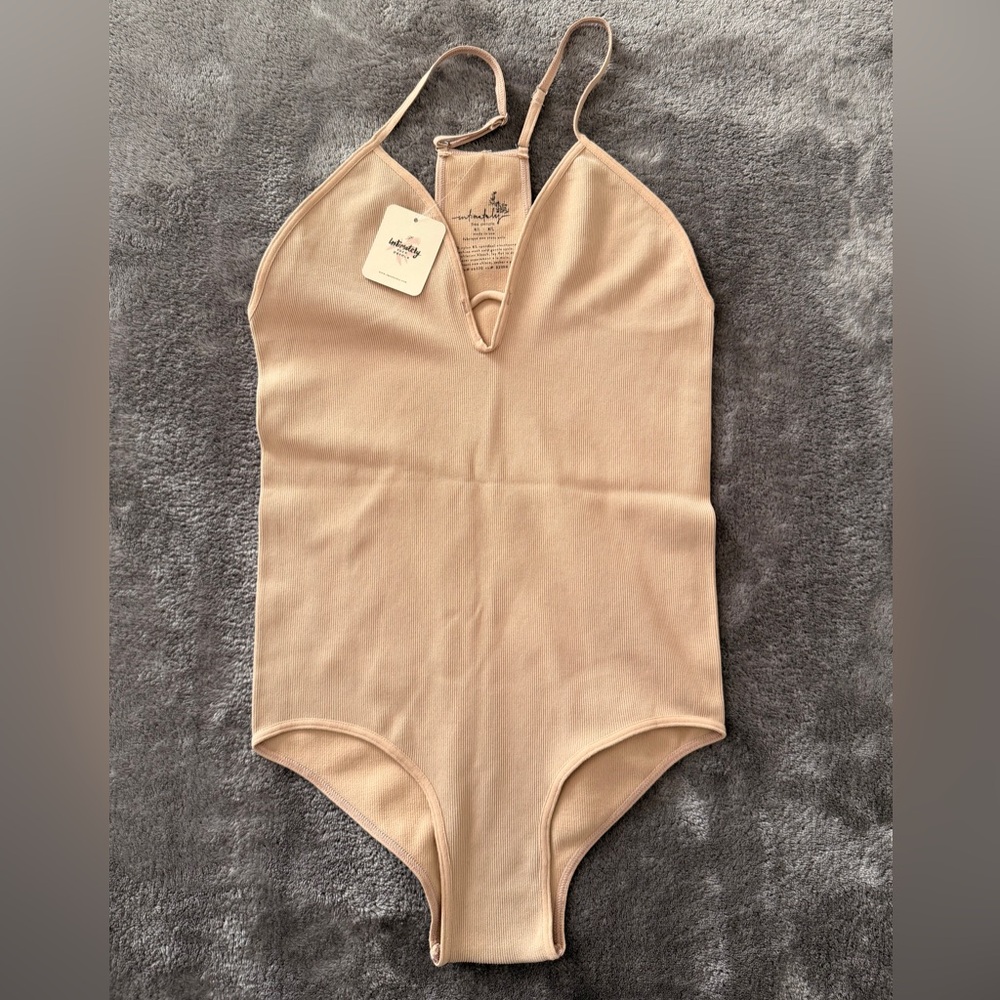 Free People Intimately Women's Bodysuit - Nude/Tan - Size M/L - NWT